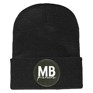 Mable Barron School-1501 Yupoong Adult Cuffed Knit Beanie - Circle Patch