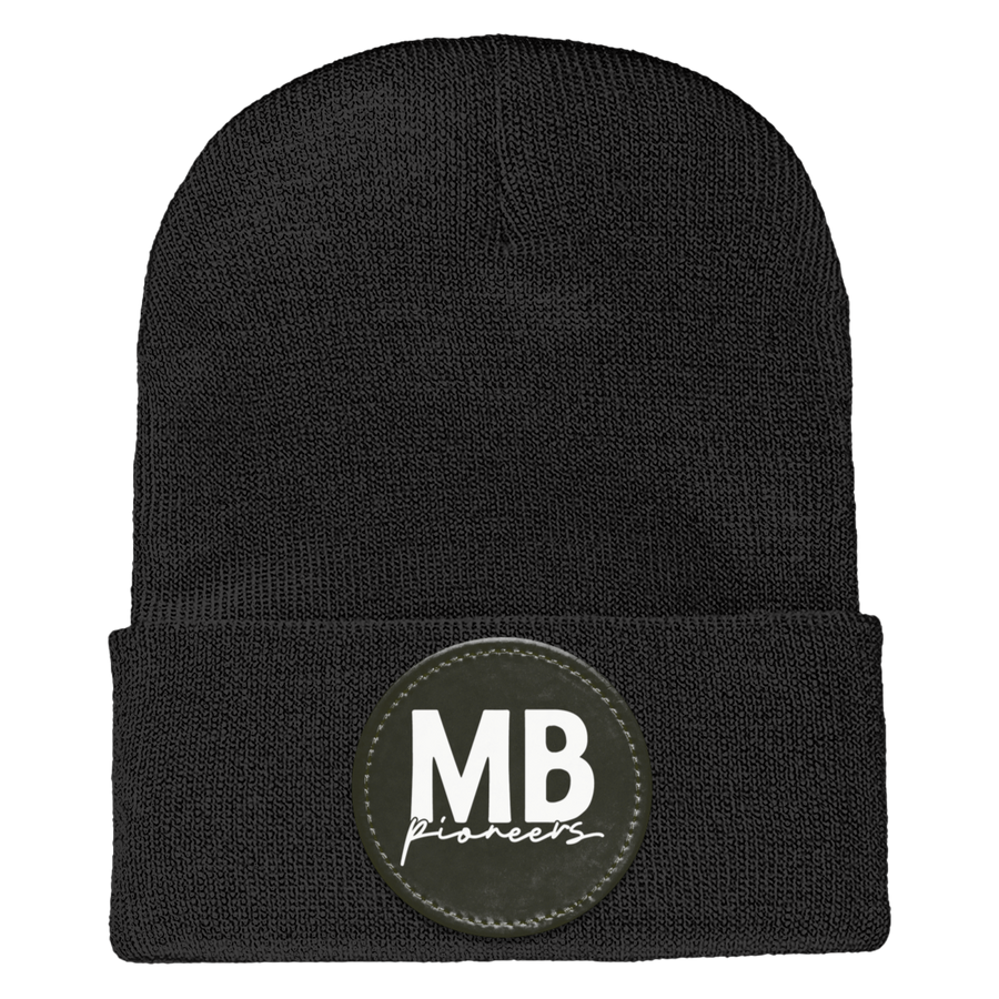 Mable Barron School-1501 Yupoong Adult Cuffed Knit Beanie - Circle Patch