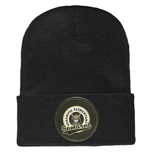 Sakamoto Elementary-1501 Yupoong Adult Cuffed Knit Beanie - Circle Patch