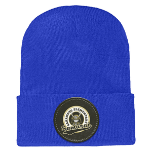 Sakamoto Elementary-1501 Yupoong Adult Cuffed Knit Beanie - Circle Patch