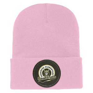 Sakamoto Elementary-1501 Yupoong Adult Cuffed Knit Beanie - Circle Patch