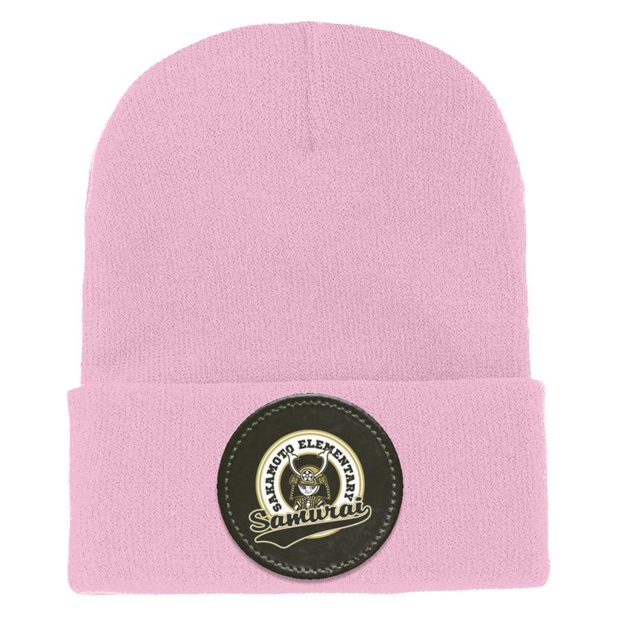 Sakamoto Elementary-1501 Yupoong Adult Cuffed Knit Beanie - Circle Patch