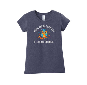 Westlake Elementary-Girls Youth Premium Tee On-Demand Student Council