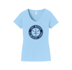 Lake Murray Fall On Demand-Womens Fan Favorite V-Neck Tee On-Demand Circle