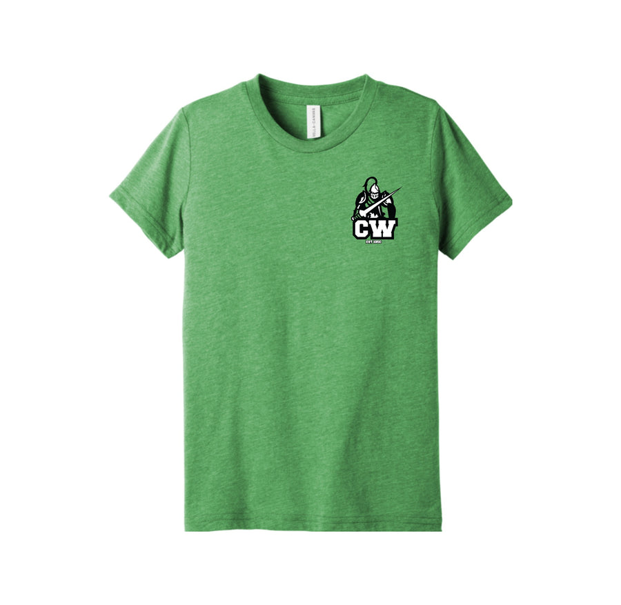 CWMS-Youth Unisex Premium Triblend Short Sleeve Tee On-Demand CW Logo