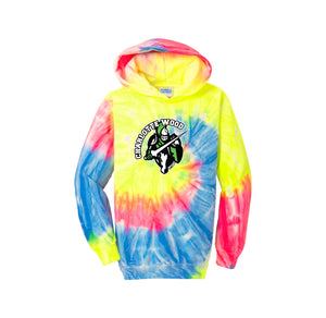 CWMS-Youth Tie-Dye Pullover Hooded Sweatshirt On-Demand Knight Logo