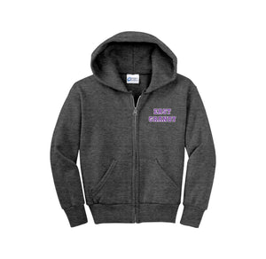 Allgrove & Seymour Spirit Wear 2024-25 On Demand-Youth Unisex Full-Zip Hooded Sweatshirt On-Demand Typographic