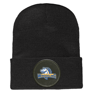 Twin Groves Wrestling-1501 Yupoong Adult Cuffed Knit Beanie - Circle Patch