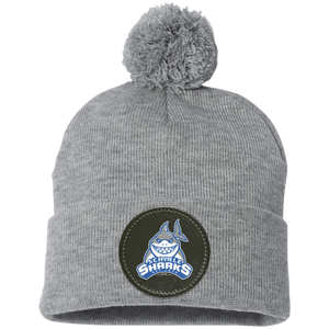 Schirle Elementary-SP15 Pom Pom Knit Cap - Circle Patch