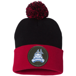 Schirle Elementary-SP15 Pom Pom Knit Cap - Circle Patch