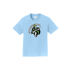 Charlotte Wood Middle School Spirit Wear 2024-25 On Demand-Youth Unisex Port & Co Fan Favorite Premium Tee On-Demand Knight Logo