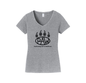 Whitman Middle School On Demand-Womens Fan Favorite V-Neck Tee On-Demand Paw Logo