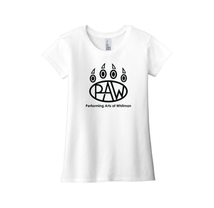 Whitman Middle School On Demand-Girls Youth Premium Tee On-Demand Paw Logo