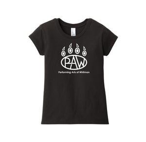 Whitman Middle School On Demand-Girls Youth Premium Tee On-Demand Paw Logo