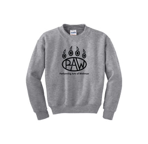 Whitman Middle School On Demand-Youth Unisex Crewneck Sweatshirt On-Demand Paw Logo