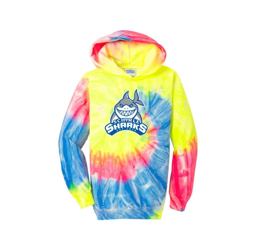 Schirle Elementary-Youth Tie-Dye Pullover Hooded Sweatshirt On-Demand