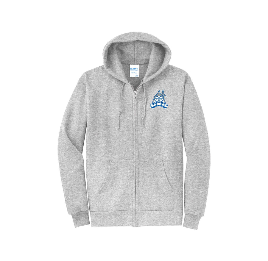 Schirle Elementary-Adult Unisex Port & Co Core Fleece Full-Zip Hooded Sweatshirt On-Demand