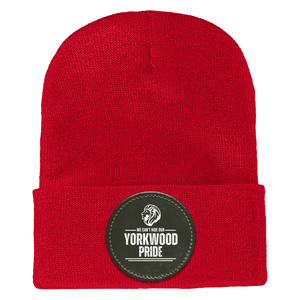 Yorkwood Winter-1501 Yupoong Adult Cuffed Knit Beanie - Circle Patch