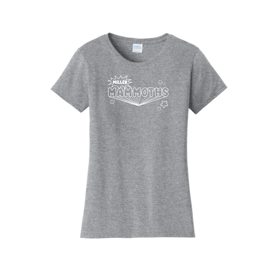 Miller Elementary School-Womens Fan Favorite Tee On-Demand Typographic Logo