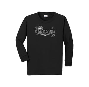 Miller Elementary School-Youth Unisex Long Sleeve Tee On-Demand Typographic Logo