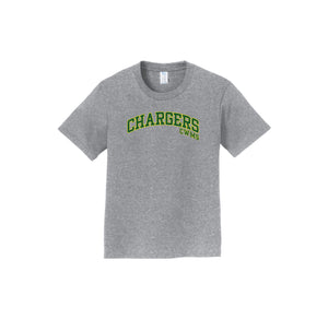 Charlotte Wood Middle School Spirit Wear 2024-25 On Demand-Youth Unisex Port & Co Fan Favorite Premium Tee On-Demand Chargers Logo