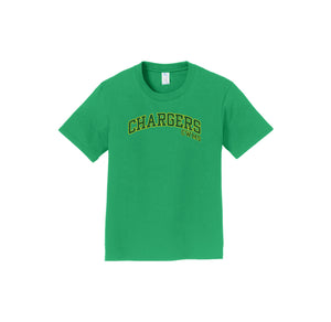 Charlotte Wood Middle School Spirit Wear 2024-25 On Demand-Youth Unisex Port & Co Fan Favorite Premium Tee On-Demand Chargers Logo