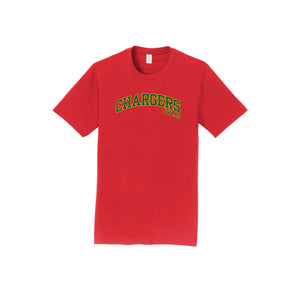 Charlotte Wood Middle School Spirit Wear 2024-25 On Demand-Adult Unisex Port & Co Fan Favorite Premium Tee On-Demand Chargers Logo