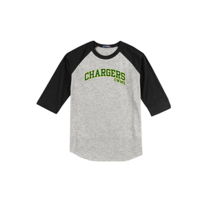 CWMS-Adult Unisex Baseball Tee On-Demand Chargers Logo