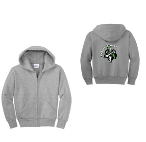 CWMS-Youth Unisex Full-Zip Hooded Sweatshirt On-Demand Knight Logo