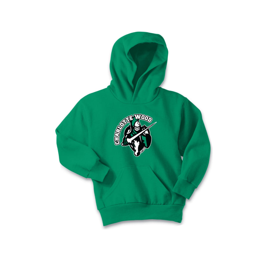 CWMS-Youth Unisex Port & Co Hoodie On-Demand Knight Logo