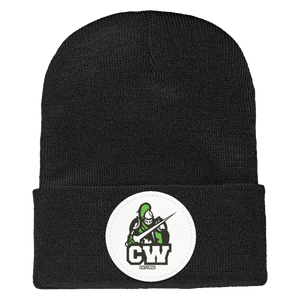 CWMS-1501 Yupoong Adult Cuffed Knit Beanie - Circle Patch