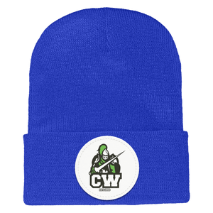 CWMS-1501 Yupoong Adult Cuffed Knit Beanie - Circle Patch