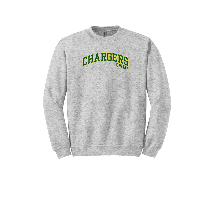 CWMS-Adult Unisex Gildan Crewneck Sweatshirt On-Demand Chargers Logo