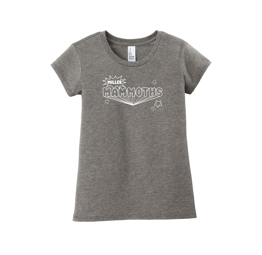 Miller Elementary School-Girls Youth Premium Tee On-Demand Typographic Logo