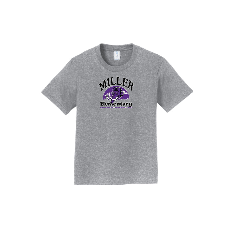 Miller Elementary School-Youth Unisex Fan Favorite Premium Tee On-Demand Purple Mammoth