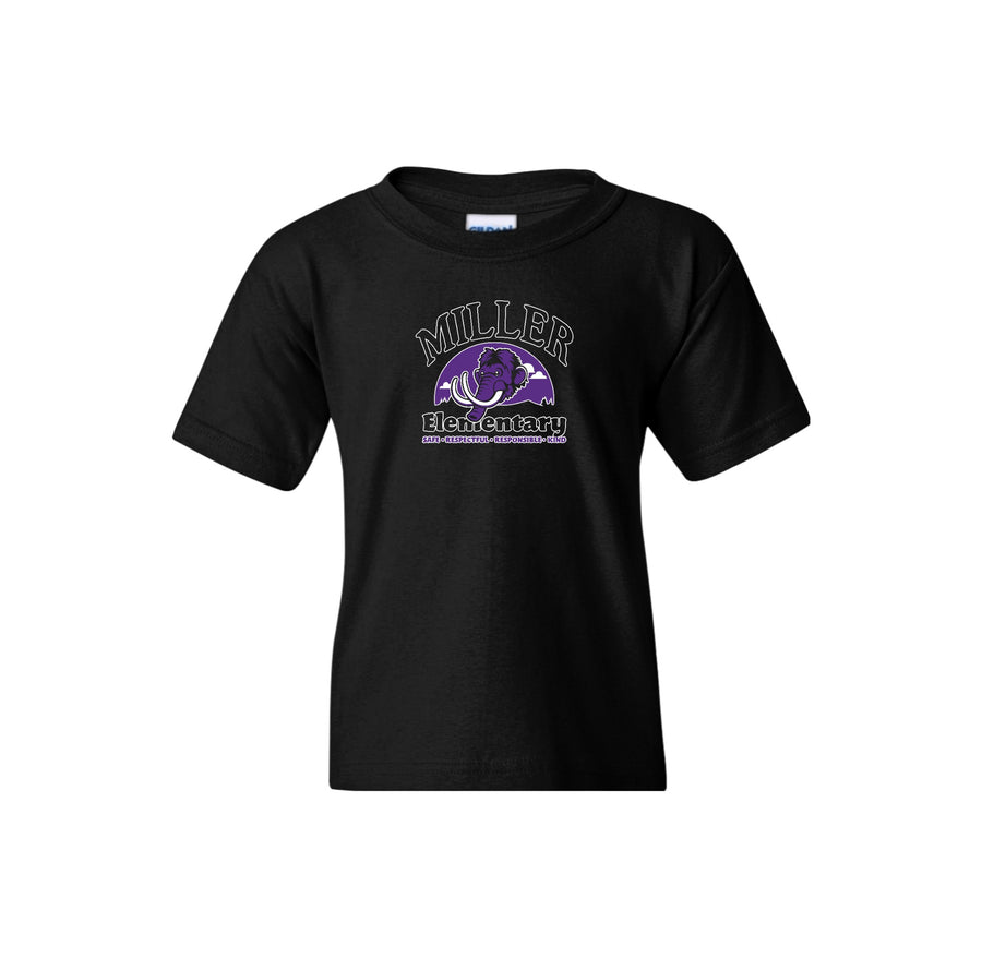 Miller Elementary School-Youth Unisex T-Shirt On-Demand Purple Mammoth