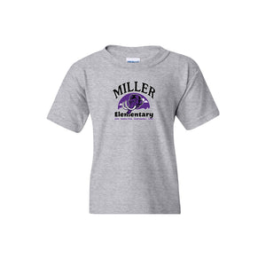 Miller Elementary School-Youth Unisex T-Shirt On-Demand Purple Mammoth