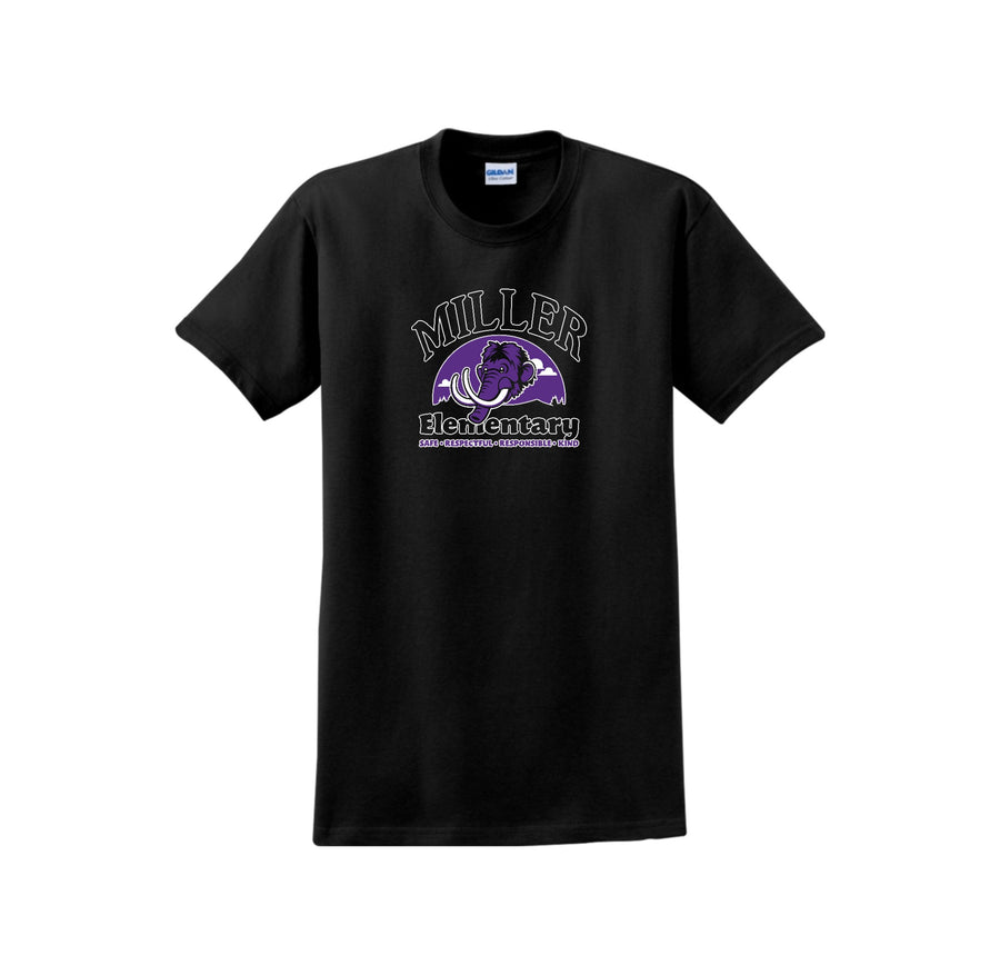 Miller Elementary School-Adult Unisex T-Shirt On-Demand Purple Mammoth