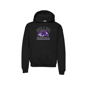 Miller Elementary School-Youth Unisex Hoodie On-Demand Purple Mammoth