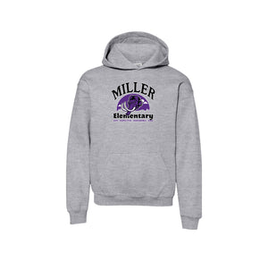 Miller Elementary School-Youth Unisex Hoodie On-Demand Purple Mammoth