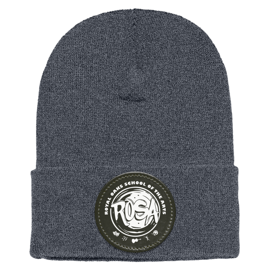 Royal Oaks On Demand-1501 Yupoong Adult Cuffed Knit Beanie - Circle Patch