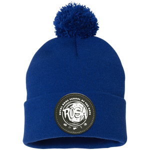 Royal Oaks On Demand-SP15 Pom Pom Knit Cap - Circle Patch