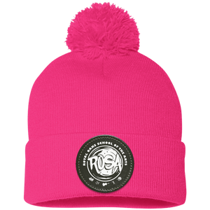 Royal Oaks On Demand-SP15 Pom Pom Knit Cap - Circle Patch