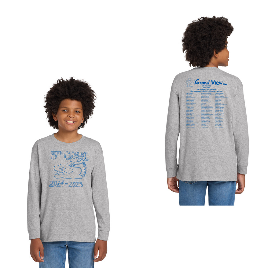 Grand View Blvd 5th-Grade-Youth Unisex Long Sleeve Tee On-Demand