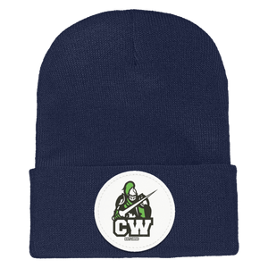 CWMS-1501 Yupoong Adult Cuffed Knit Beanie - Circle Patch