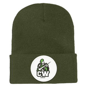 CWMS-1501 Yupoong Adult Cuffed Knit Beanie - Circle Patch