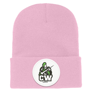 CWMS-1501 Yupoong Adult Cuffed Knit Beanie - Circle Patch