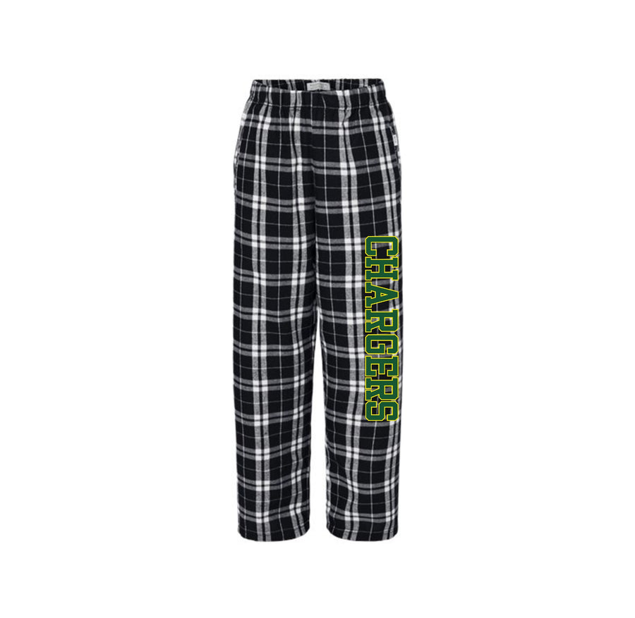 CWMS-Boxercraft Youth Flannel Pants On-Demand Chargers Logo