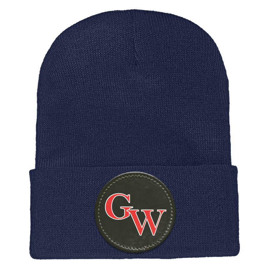 George Washington Spirit Wear 2023/24-1501 Yupoong Adult Cuffed Knit Beanie - Circle Patch