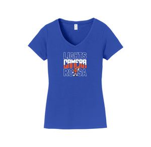 Royal Oaks On Demand-Womens Fan Favorite V-Neck Tee On-Demand Camera Logo